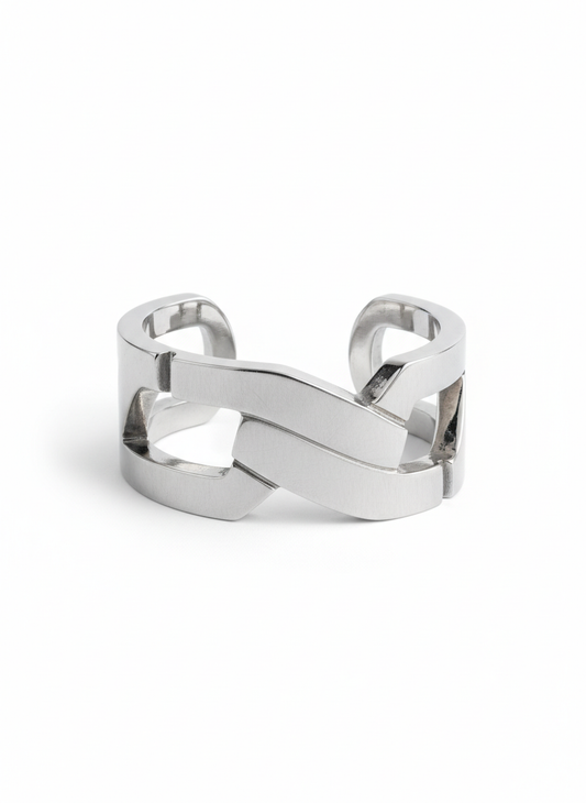 Architectural Silver Cuff