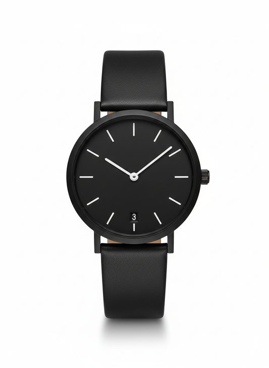 Matte Black Bauhaus Watch