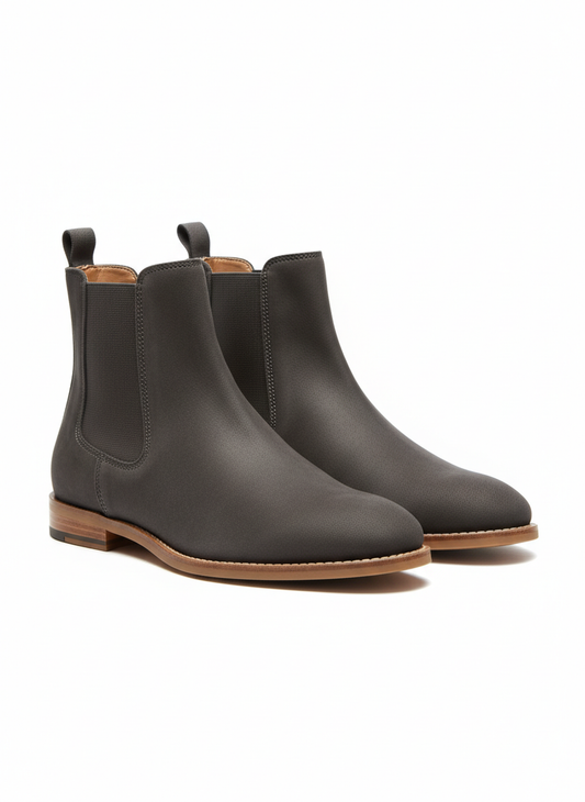 Vegan Suede Chelsea Boots